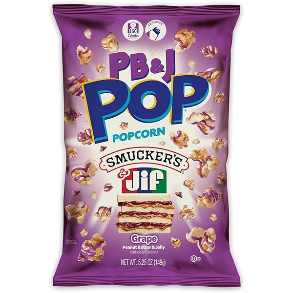 Amazon.com: PB&J POP Peanut Butter & Strawberry Jelly Coated